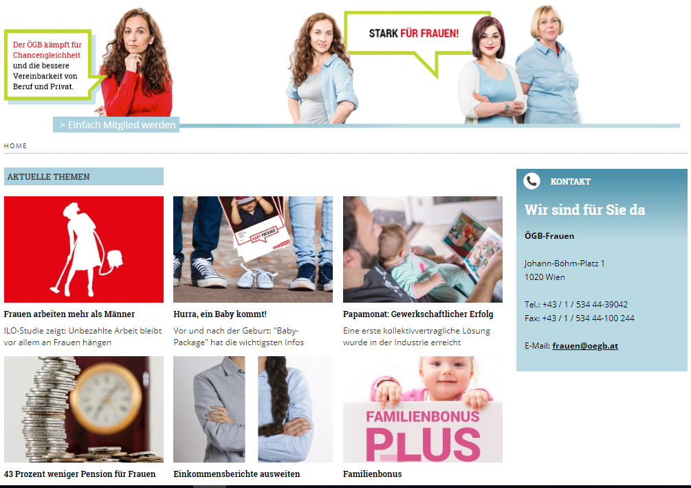GOD's webpage dedicated to women's issues